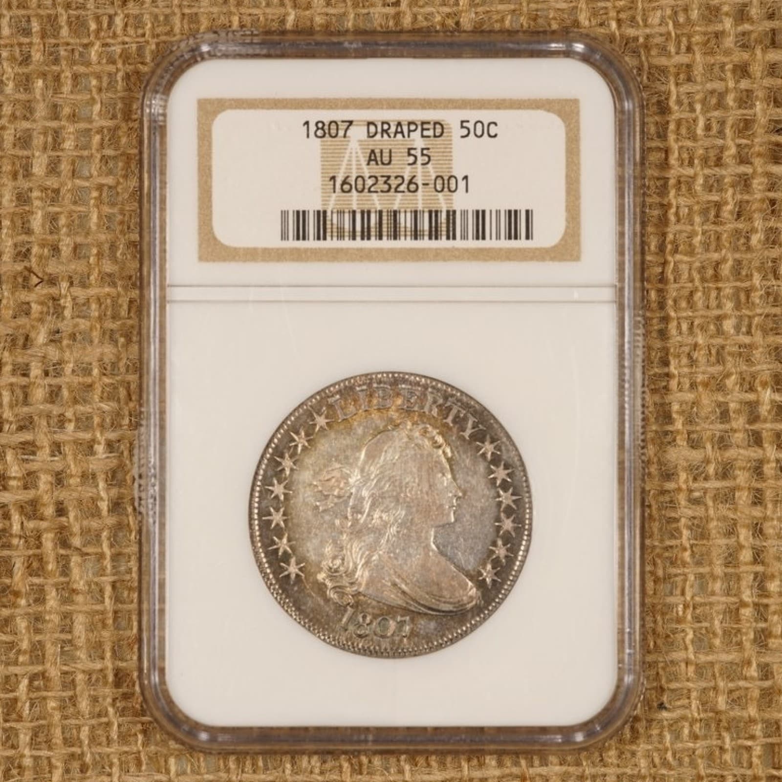 1807 Draped Bust Half Dollar O-105, T-4, R.1