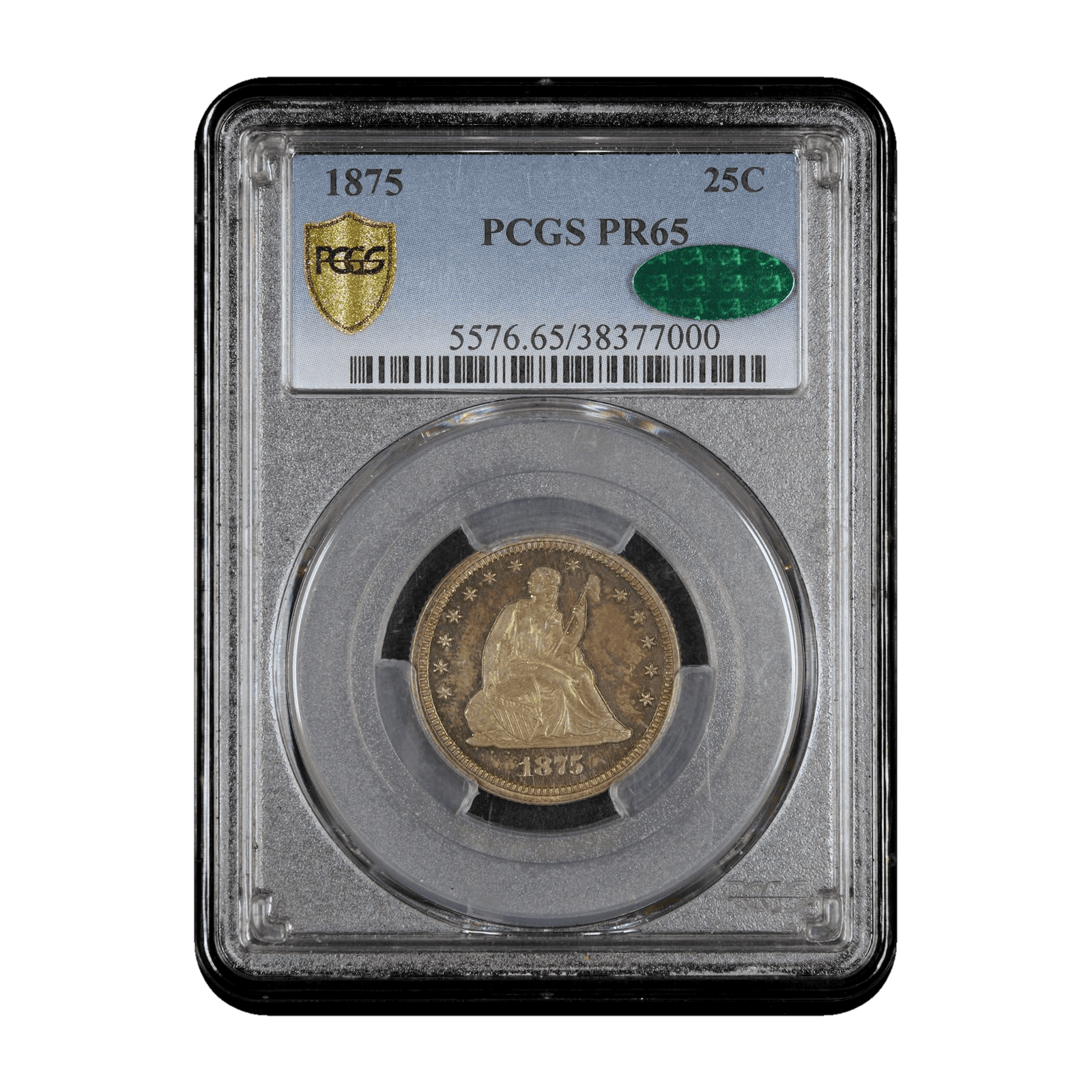 1875 Seated Liberty Quarter
