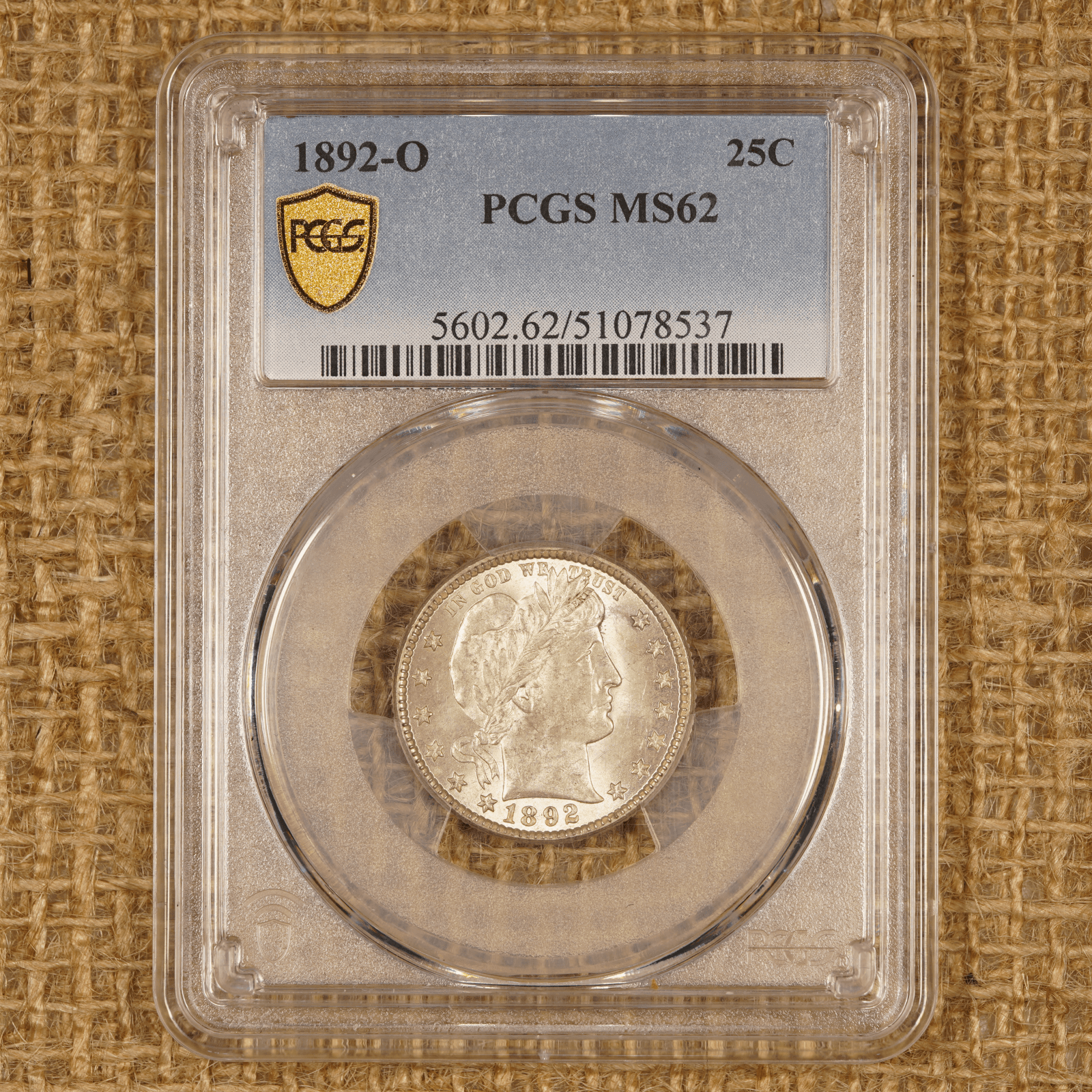 1892-O Barber Quarter