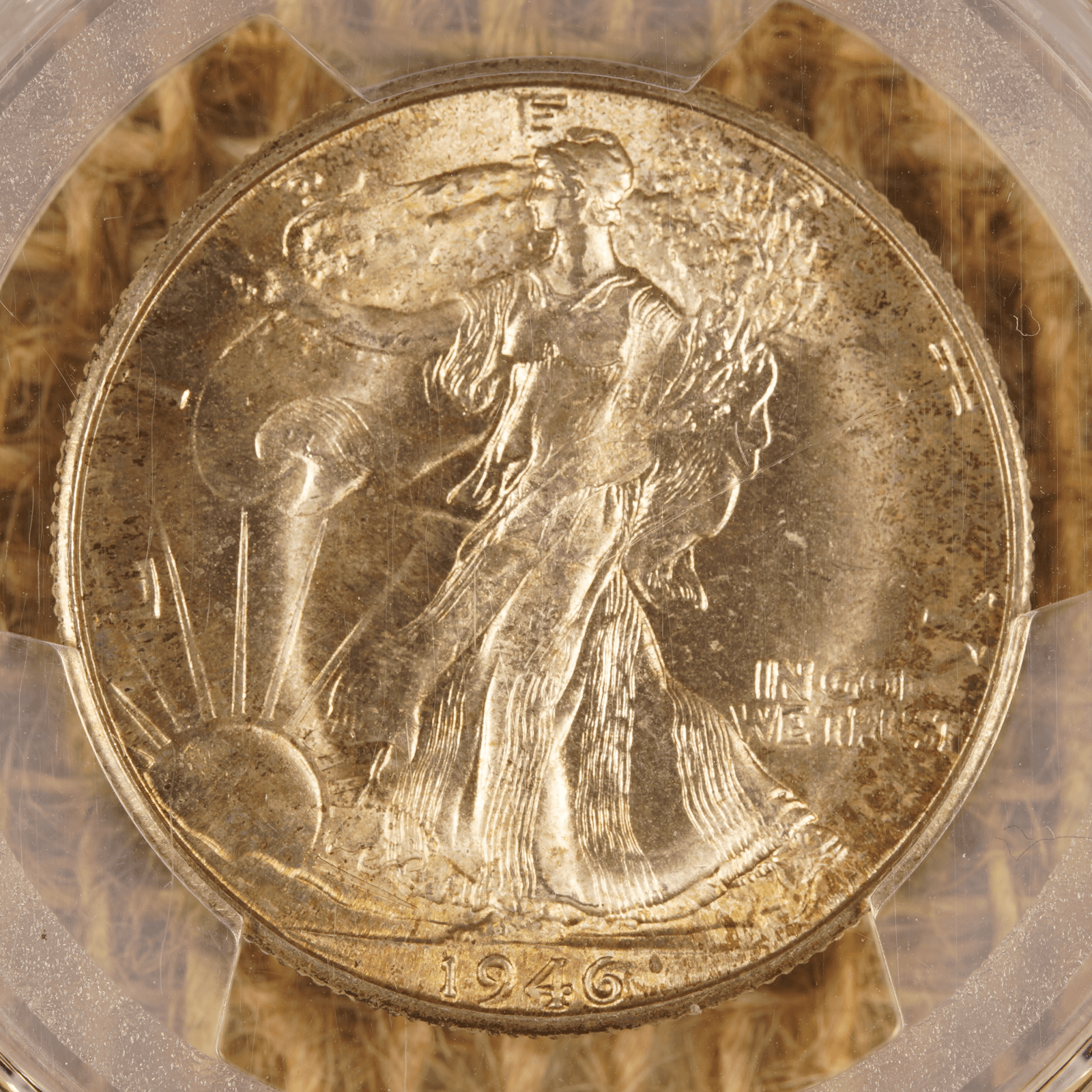 1946-D Walking Liberty Half Dollar OGH