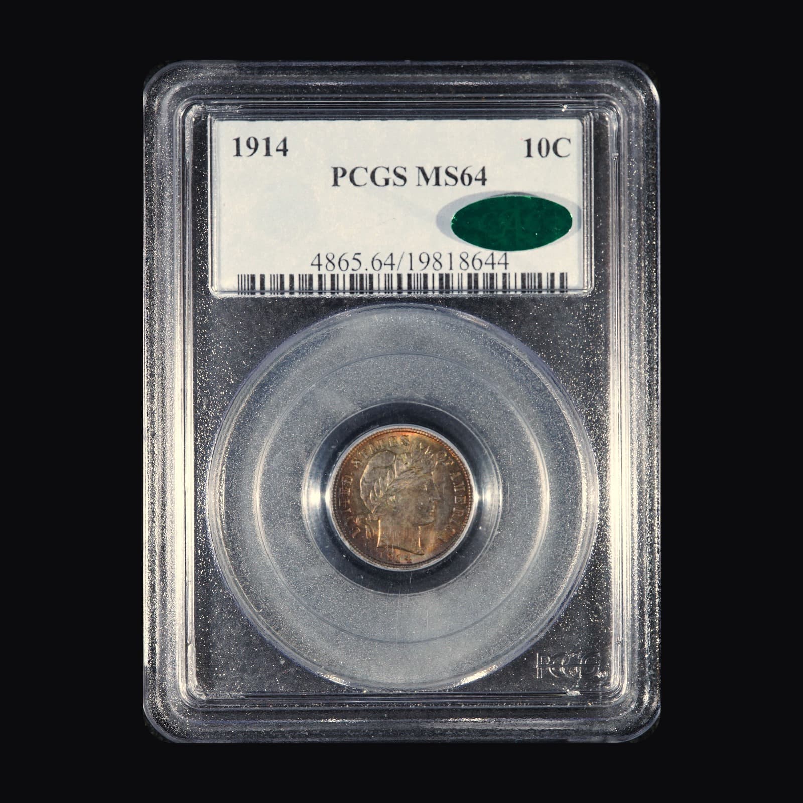 1914 Barber Dime