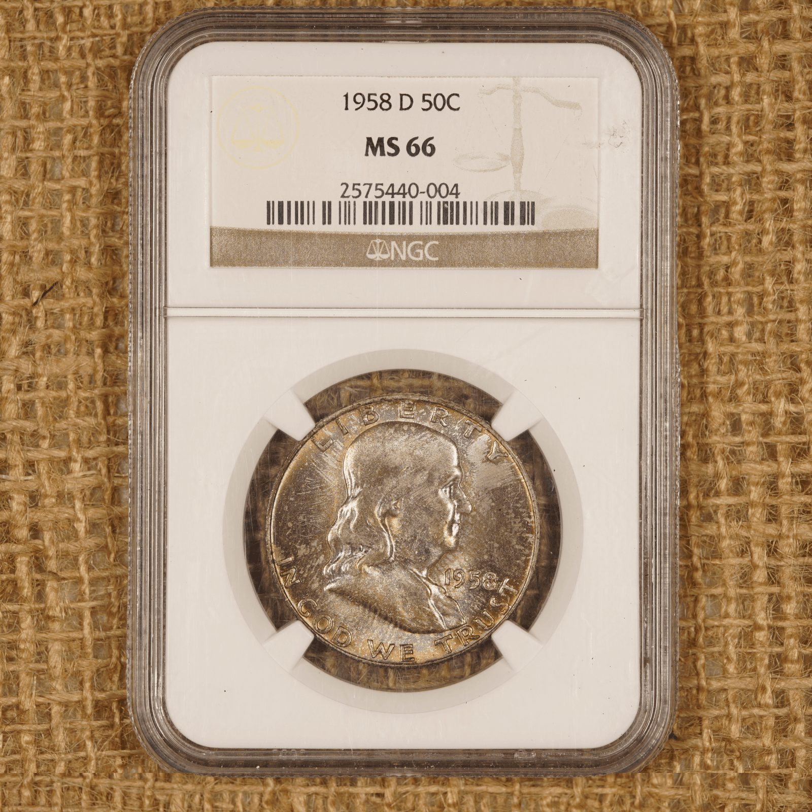 1958-D Franklin Half Dollar