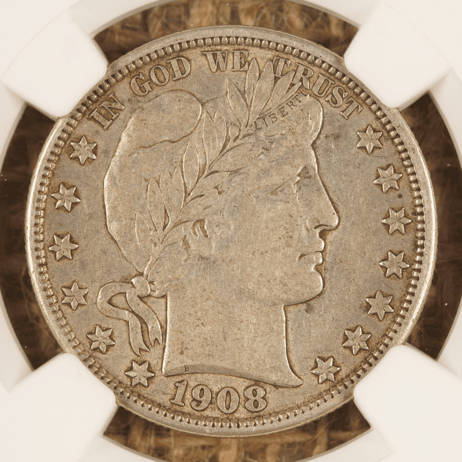1908-D Barber Half Dollar