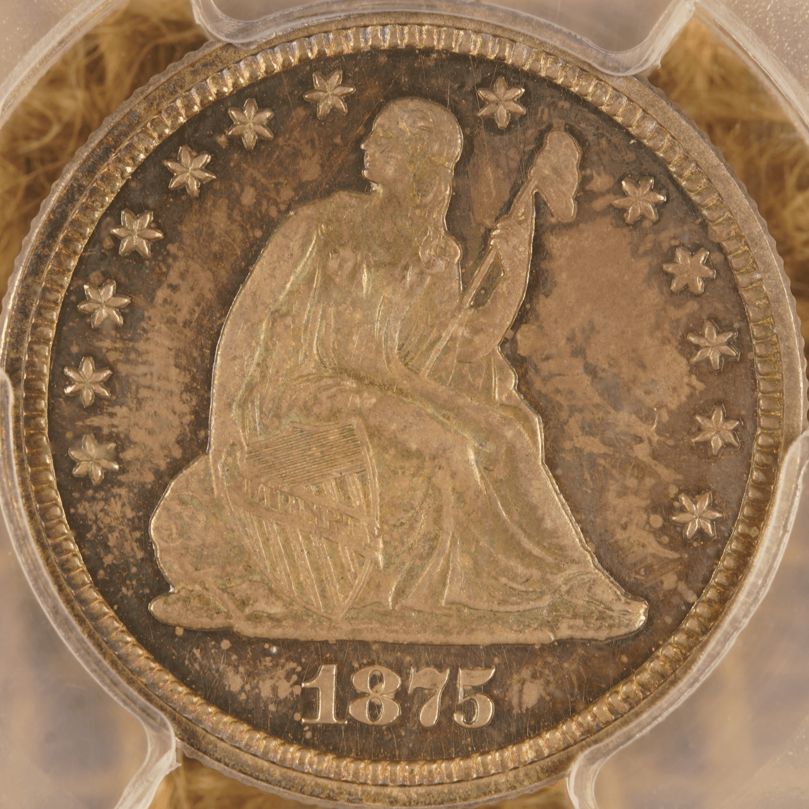 1875 Liberty Seated Quarter (Proof)