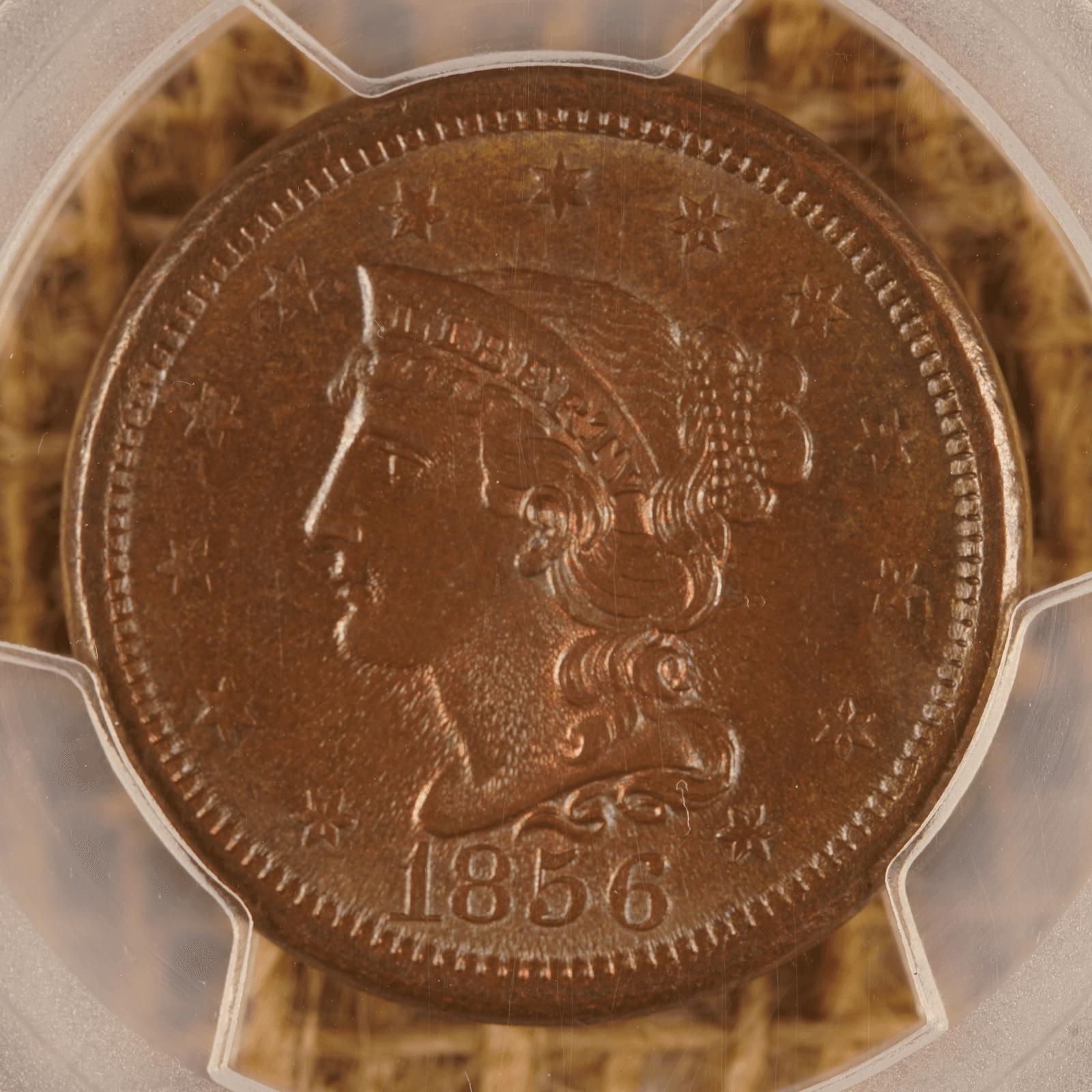 1856 Braided Hair Large Cent Upright 5