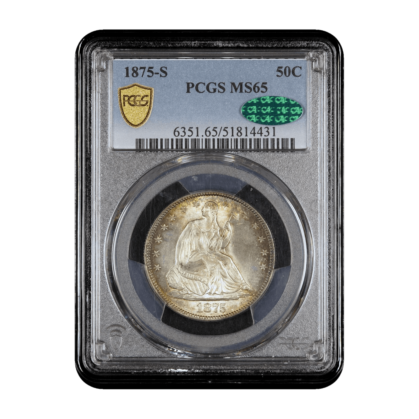 1875-S Seated Liberty Half Dollar