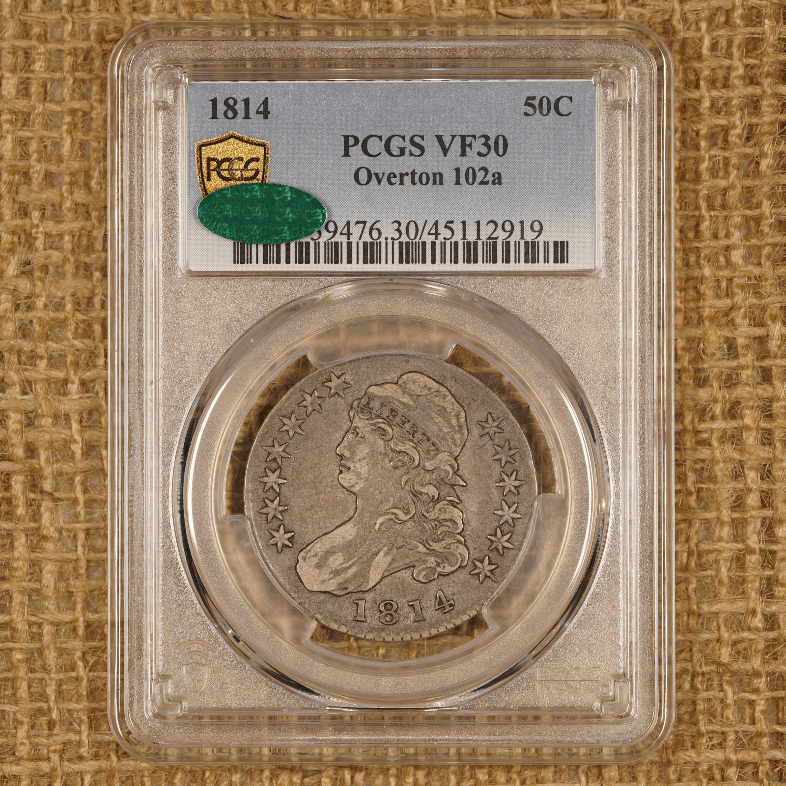 1814 Capped Bust Half Dollar Overton 102a