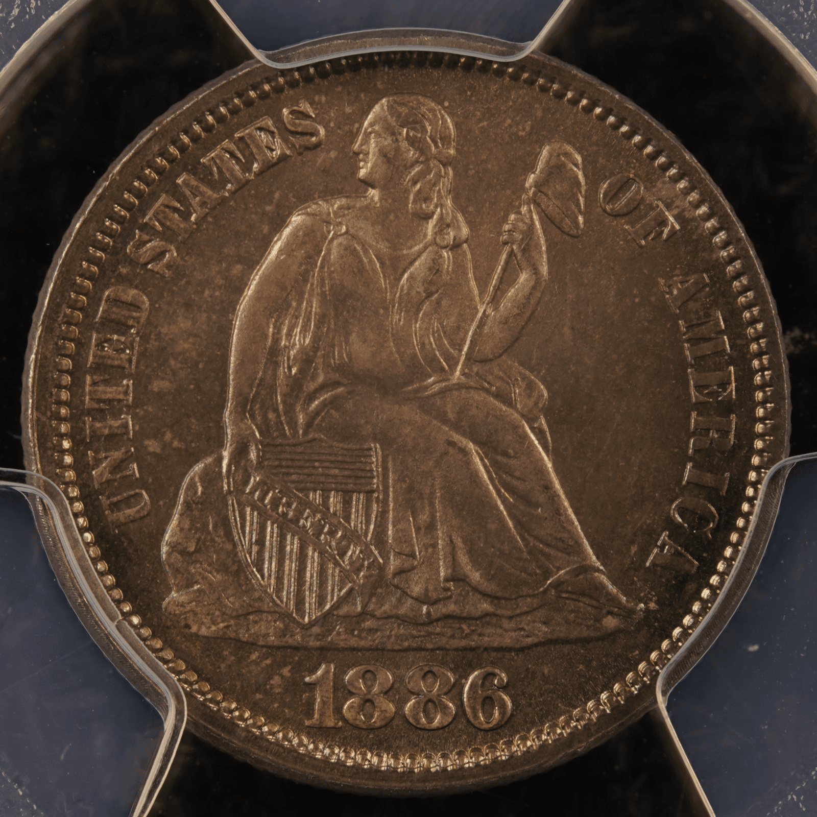 1886 Seated Liberty Dime