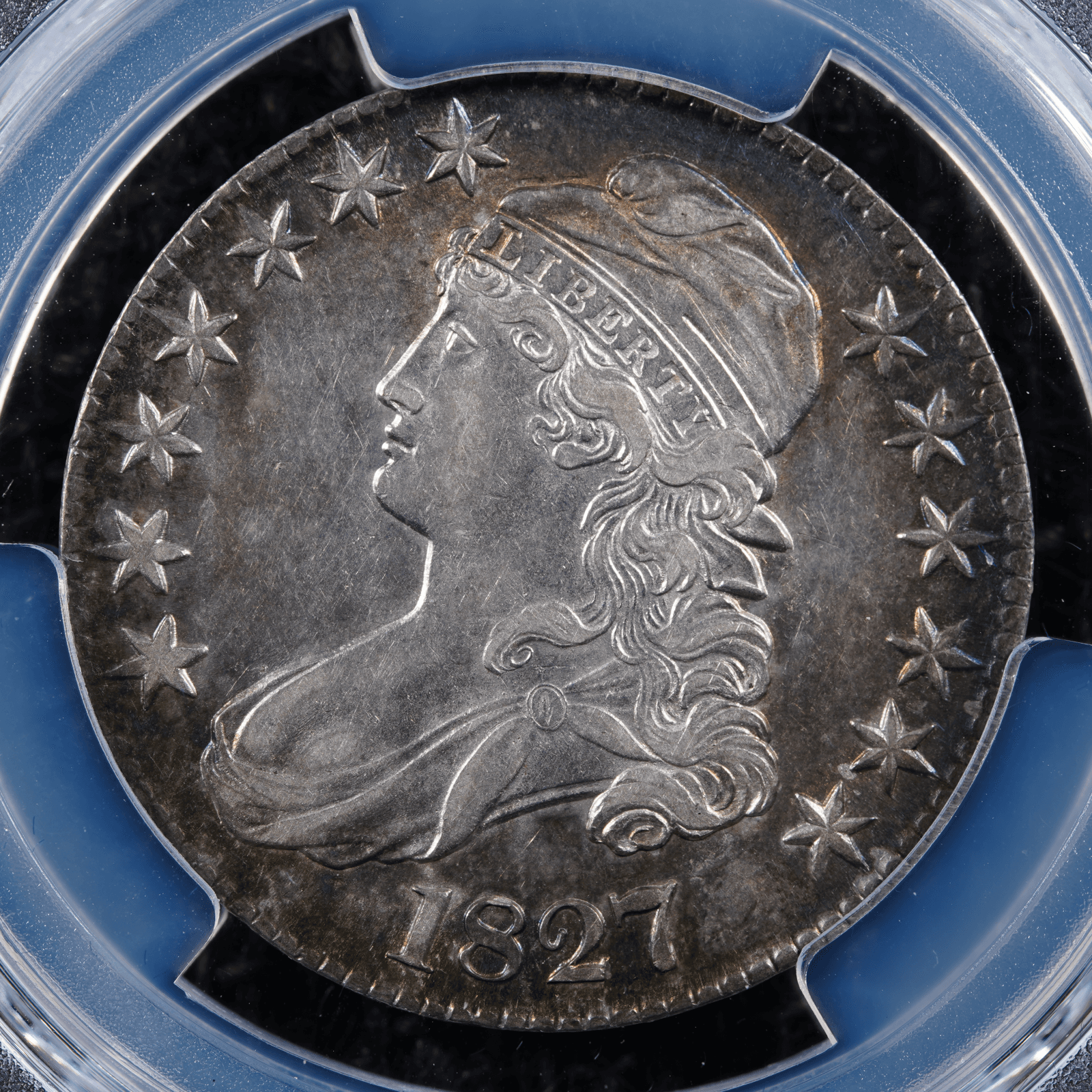 1827 Capped Bust Half Dollar Square Base 2