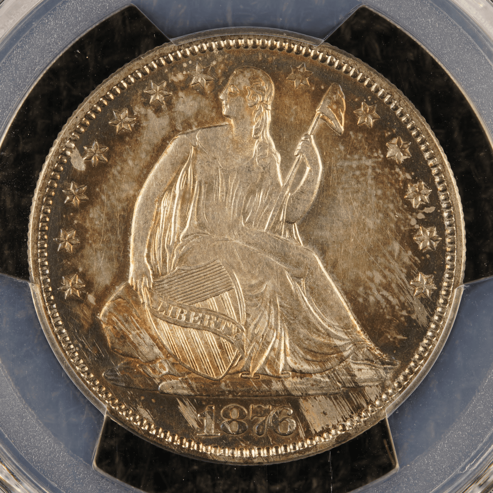 1876 Liberty Seated Half Dollar