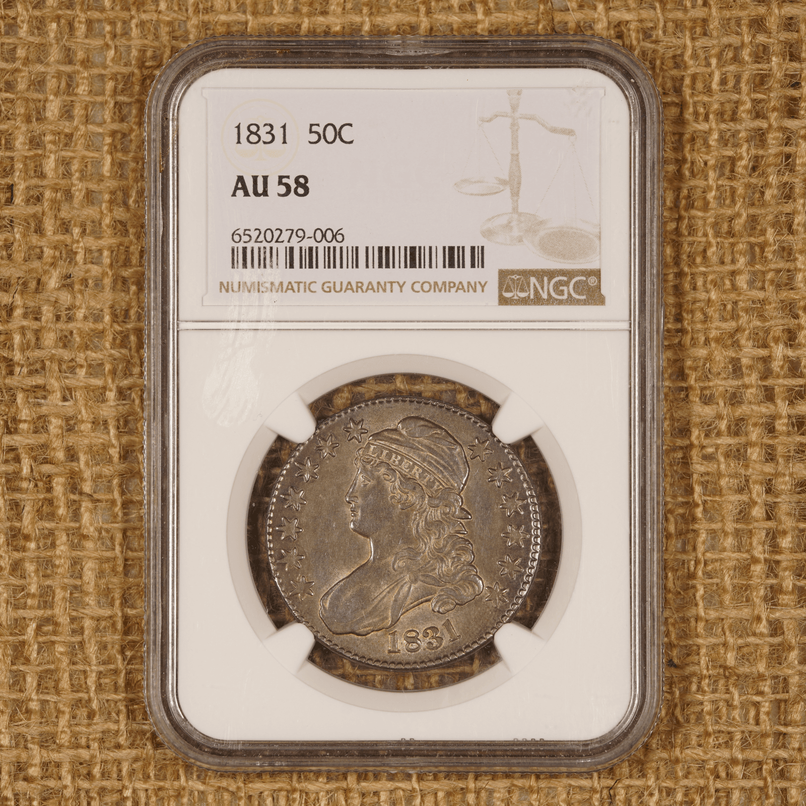 1831 Capped Bust Half Dollar