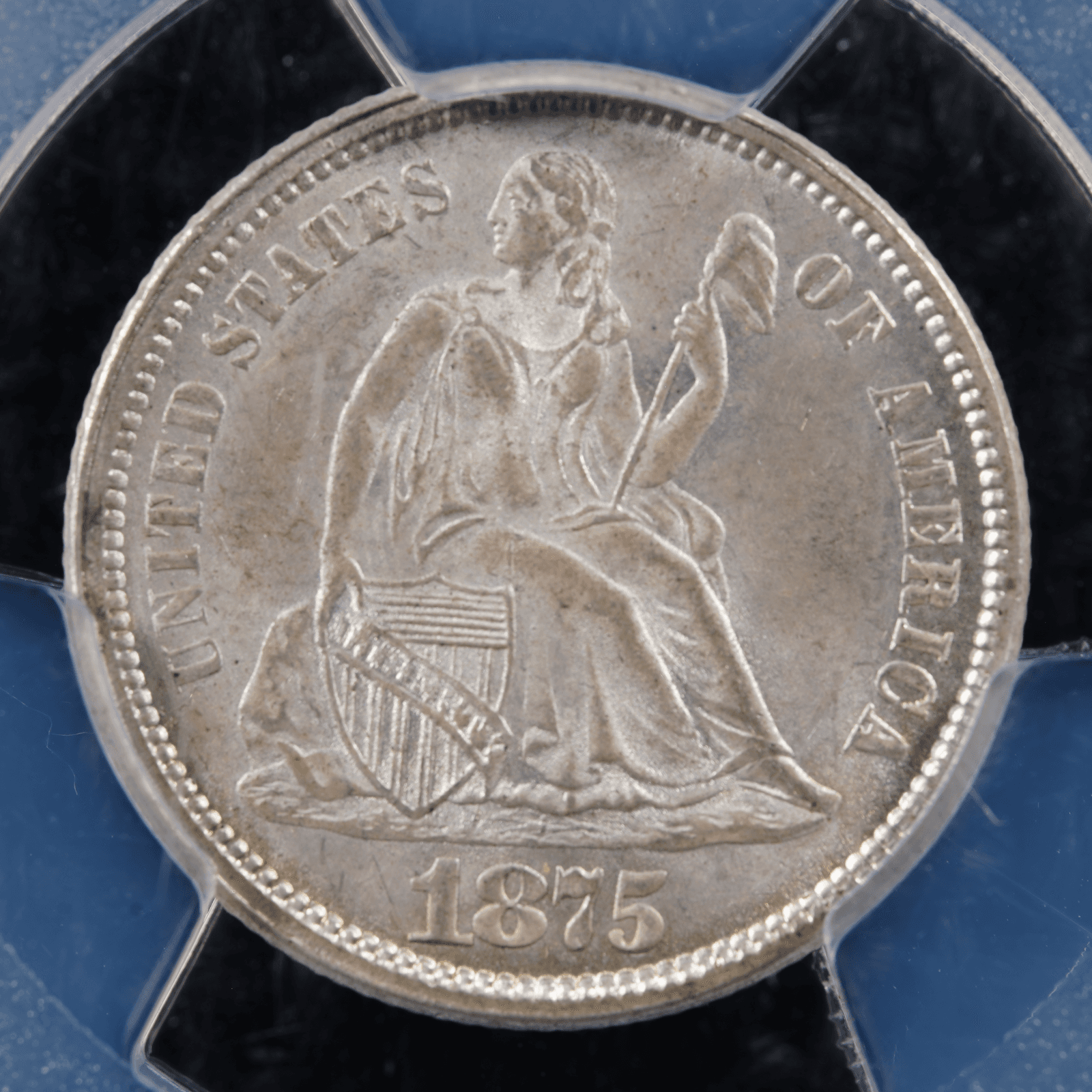 1875 Liberty Seated Dime