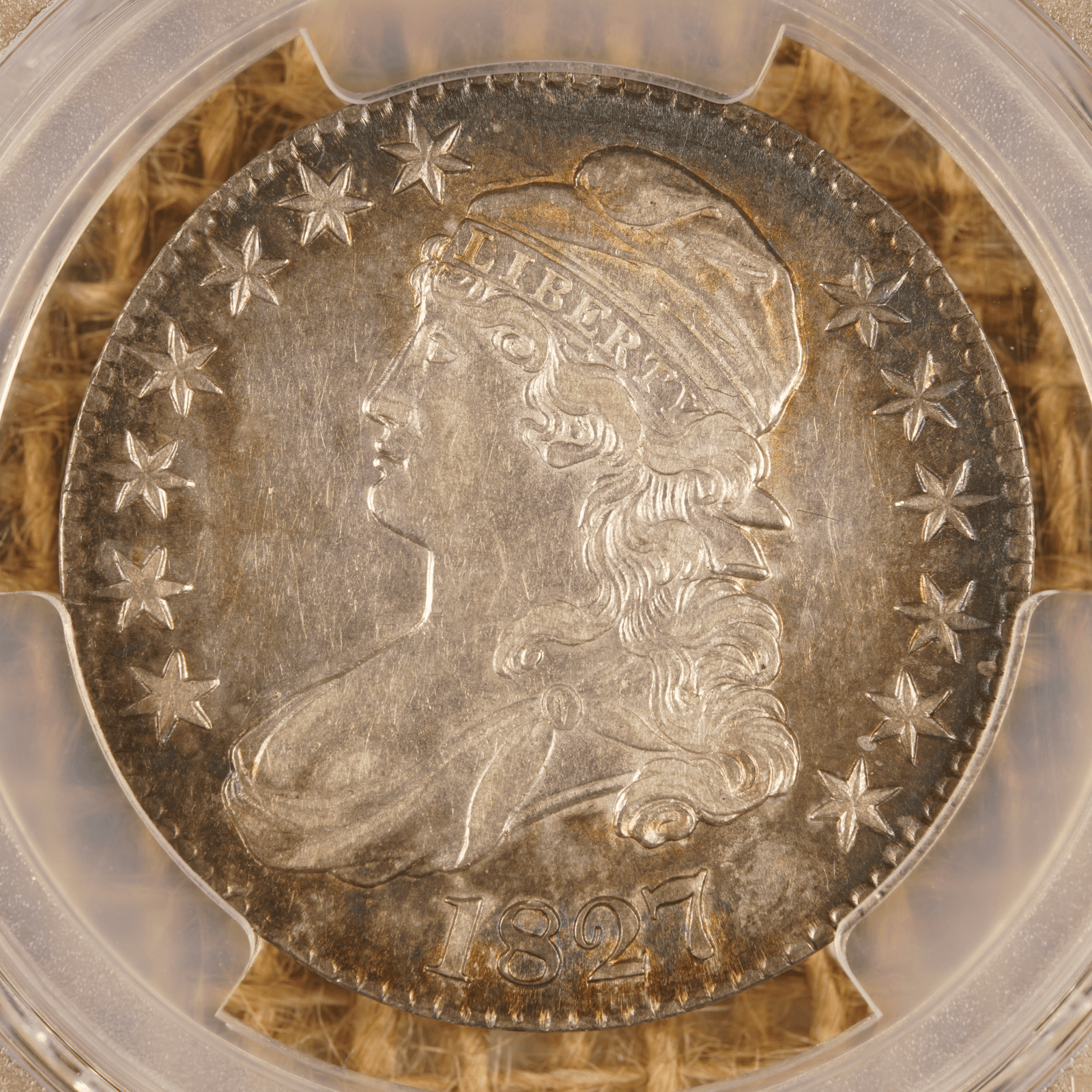 1827 Capped Bust Half Dollar Square Base 2