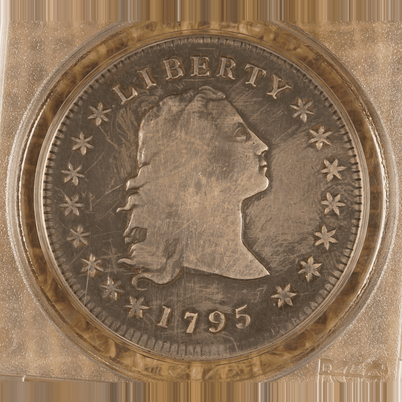 1795 Flowing Hair Dollar 3 leaves