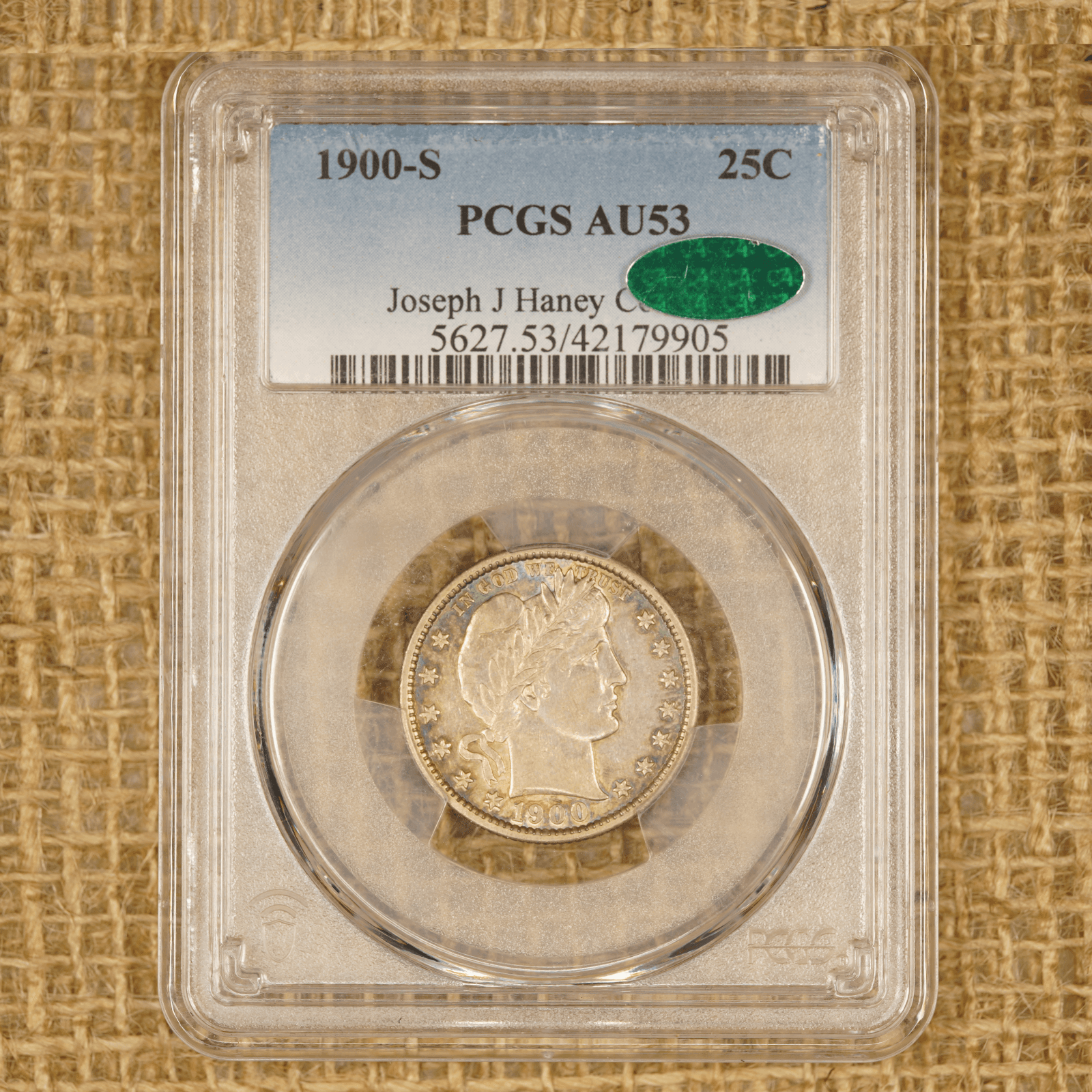 1900-S Barber Quarter