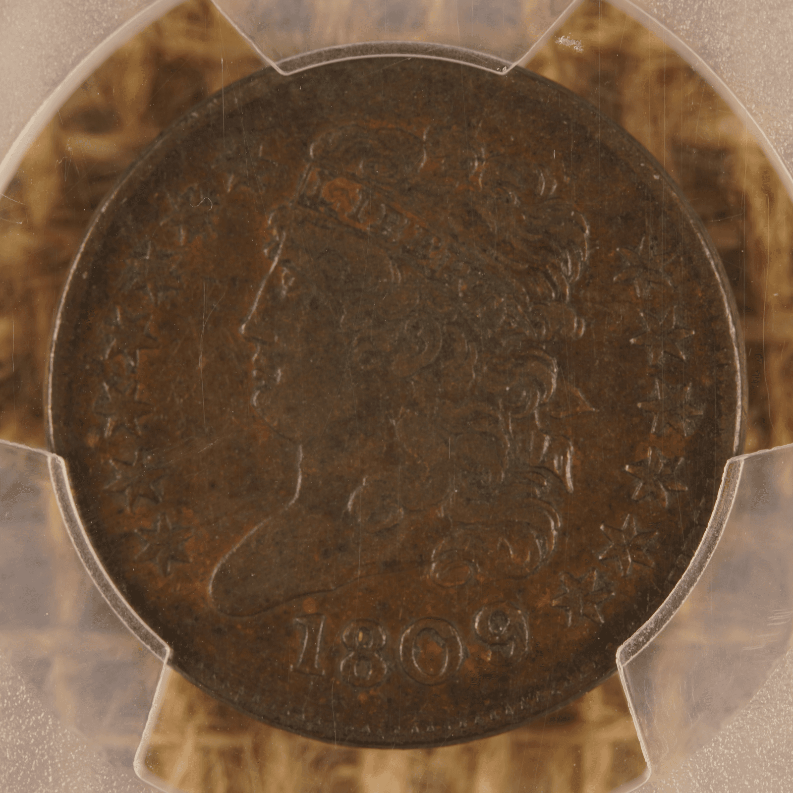 1809/6 Classic Head Half Cent C-5 9 over inverted