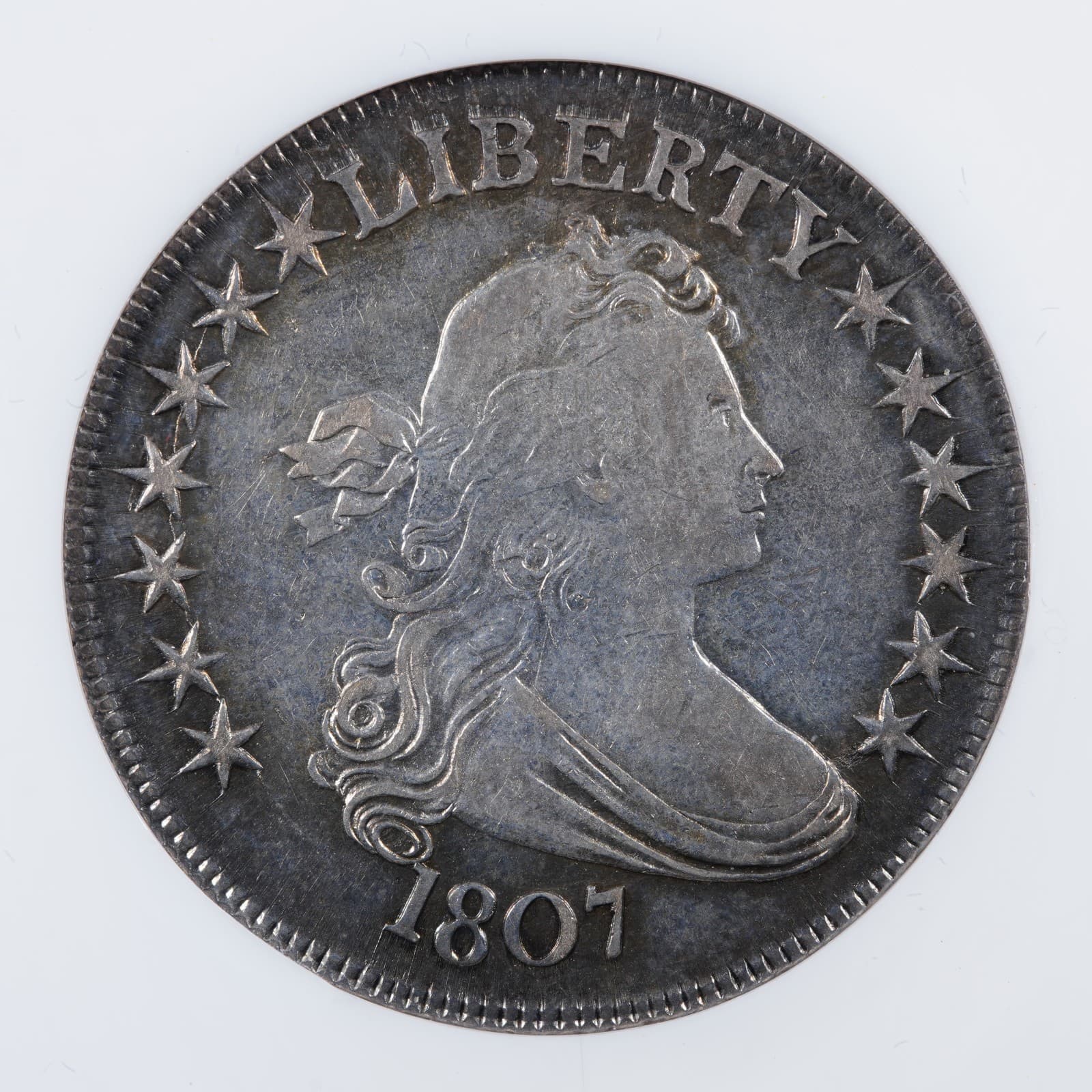 1807 Draped Bust Half Dollar AU55