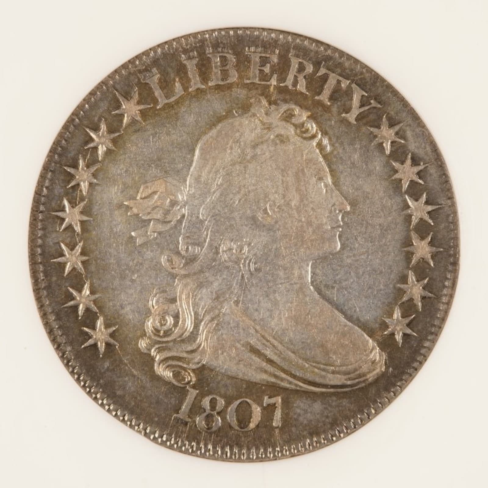 1807 Draped Bust Half Dollar O-105, T-4, R.1