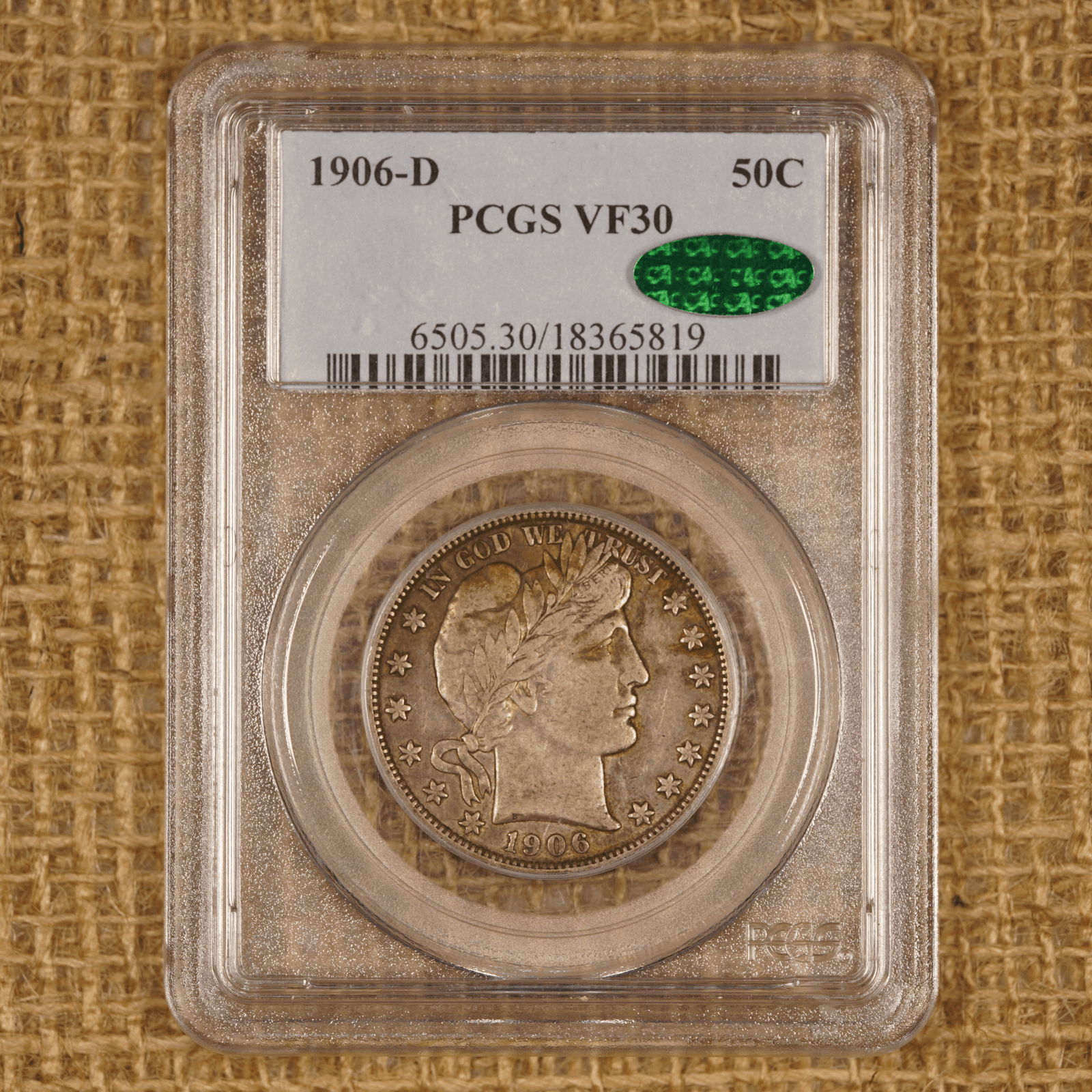 1906-D Barber Half Dollar