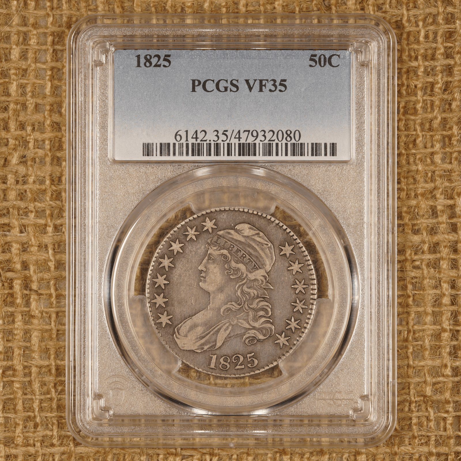 1825 Capped Bust Half Dollar
