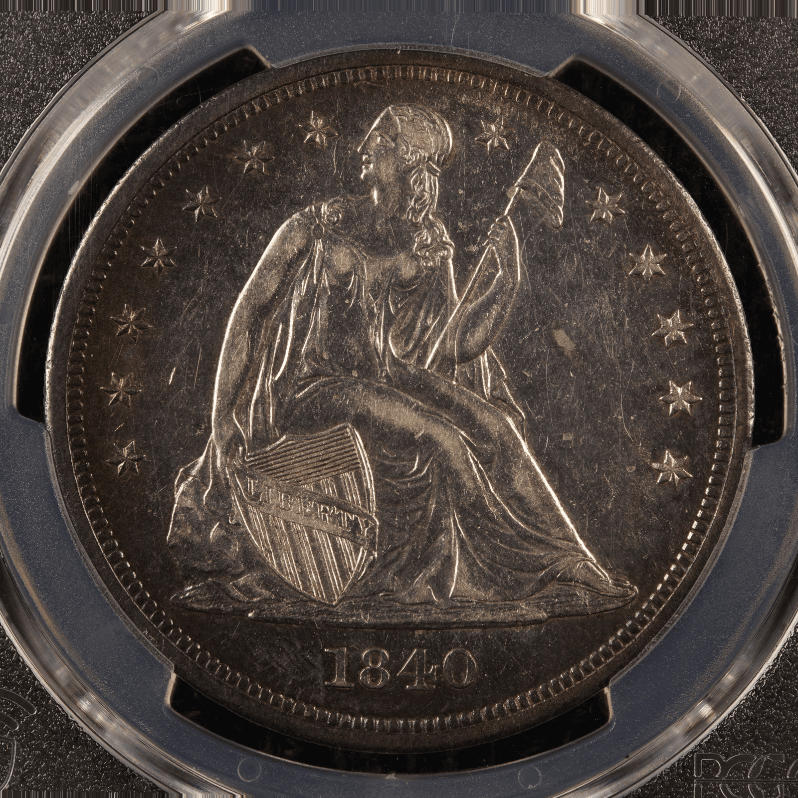 1840 Liberty Seated Dollar
