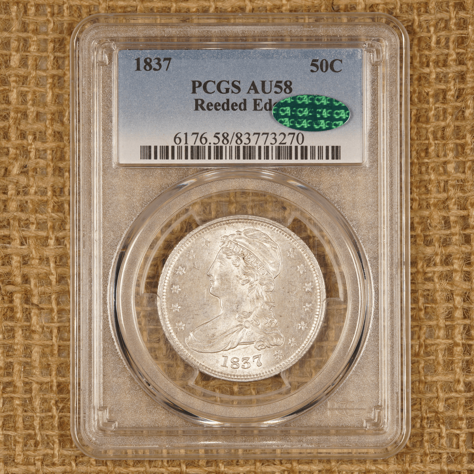 1837 Capped Bust Half Dollar GR-22