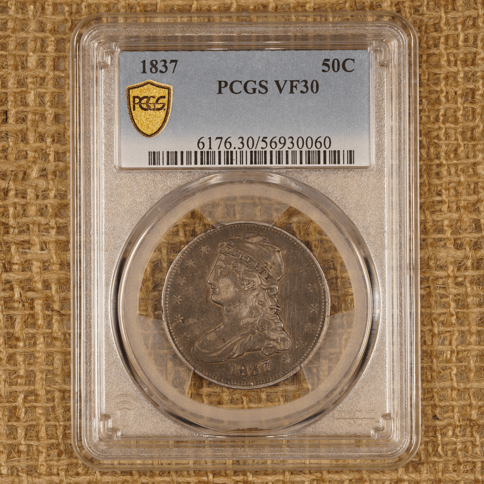 1837 Capped Bust Half Dollar