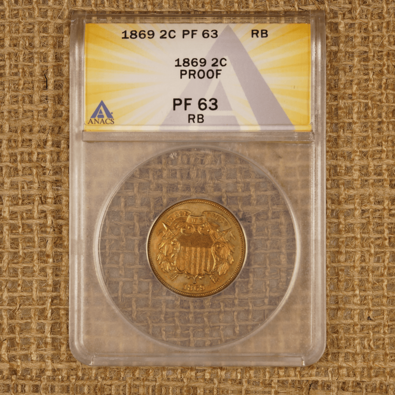 1869 Two Cent Piece