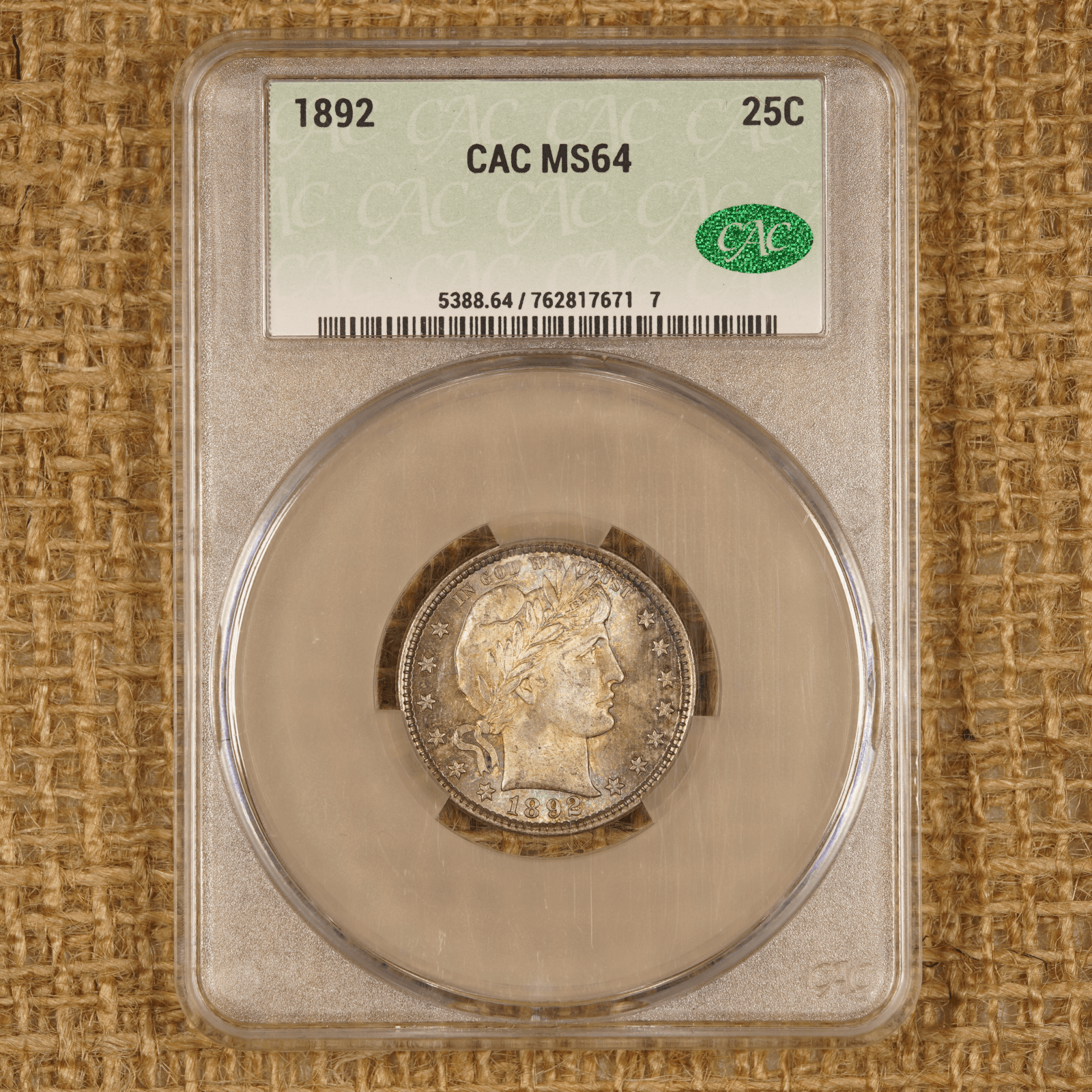 1892 Barber Quarter