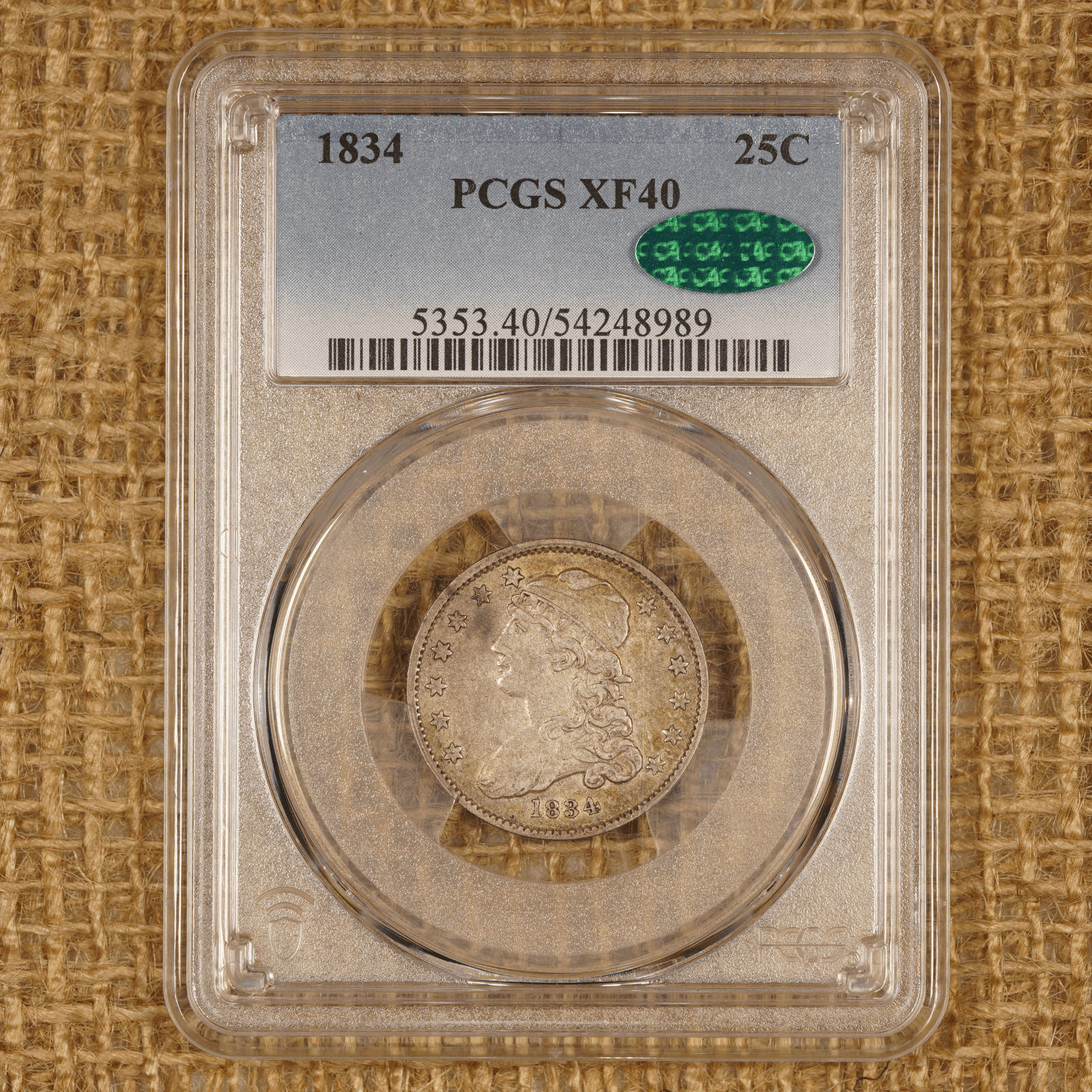 1834 Capped Bust Quarter