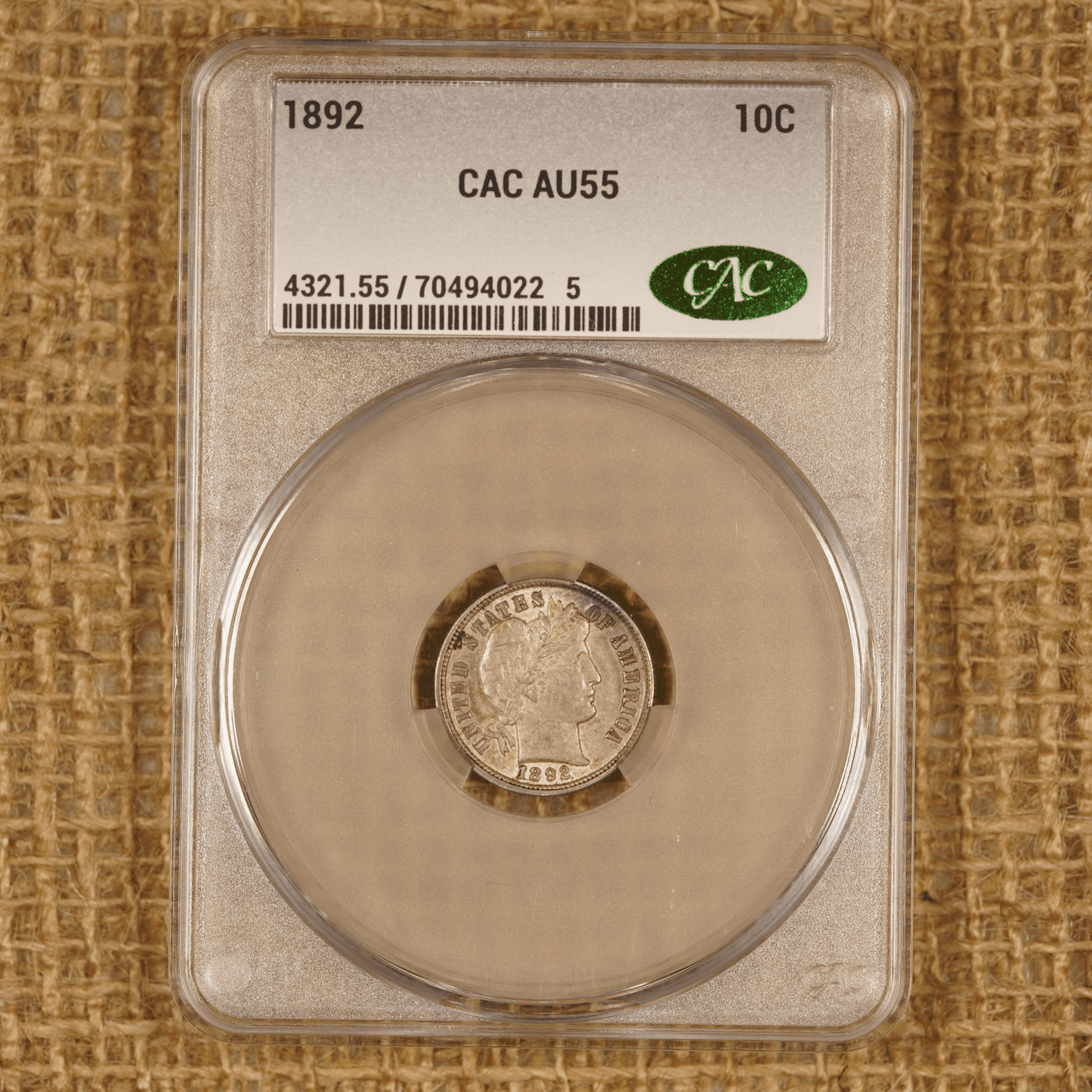1892 Barber Dime
