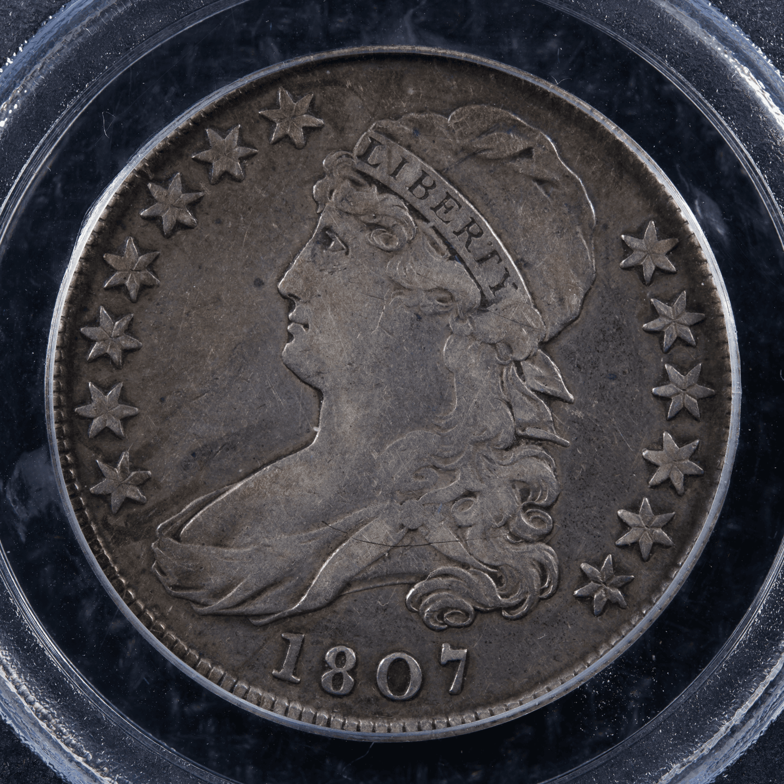 1807 Draped Bust Half Dollar LARGE STARS 50/20