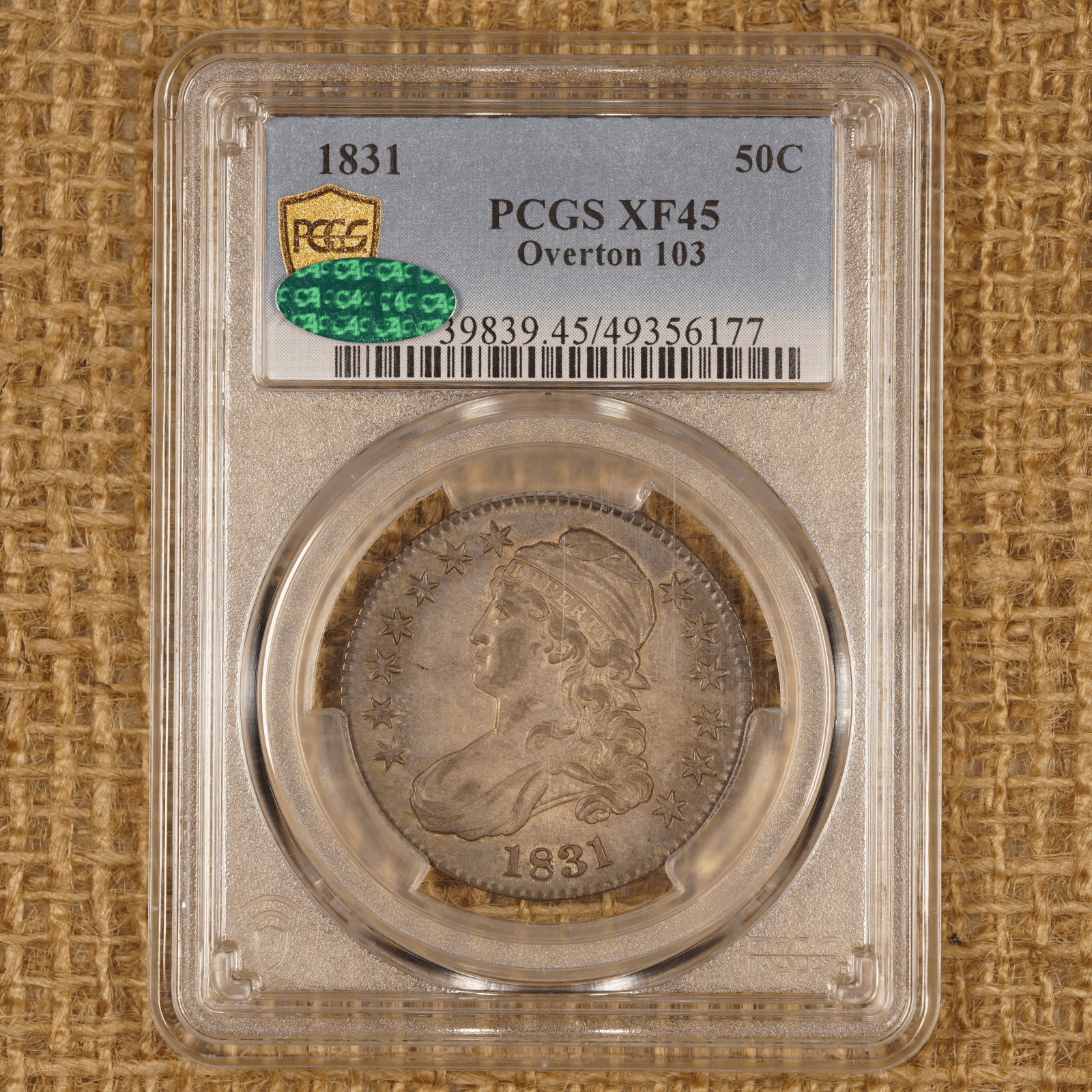 1831 Capped Bust Half Dollar
