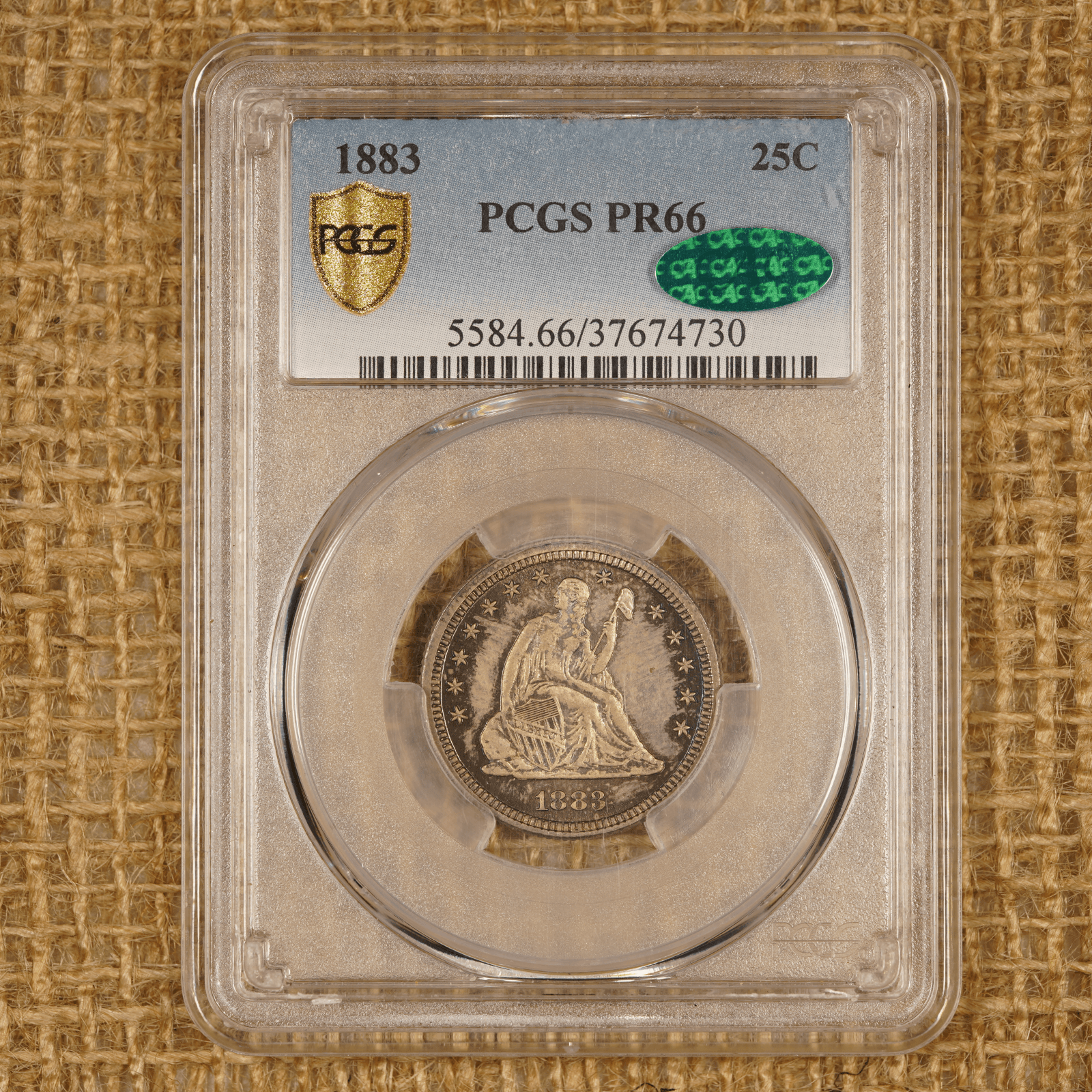 1883 Liberty Seated Quarter
