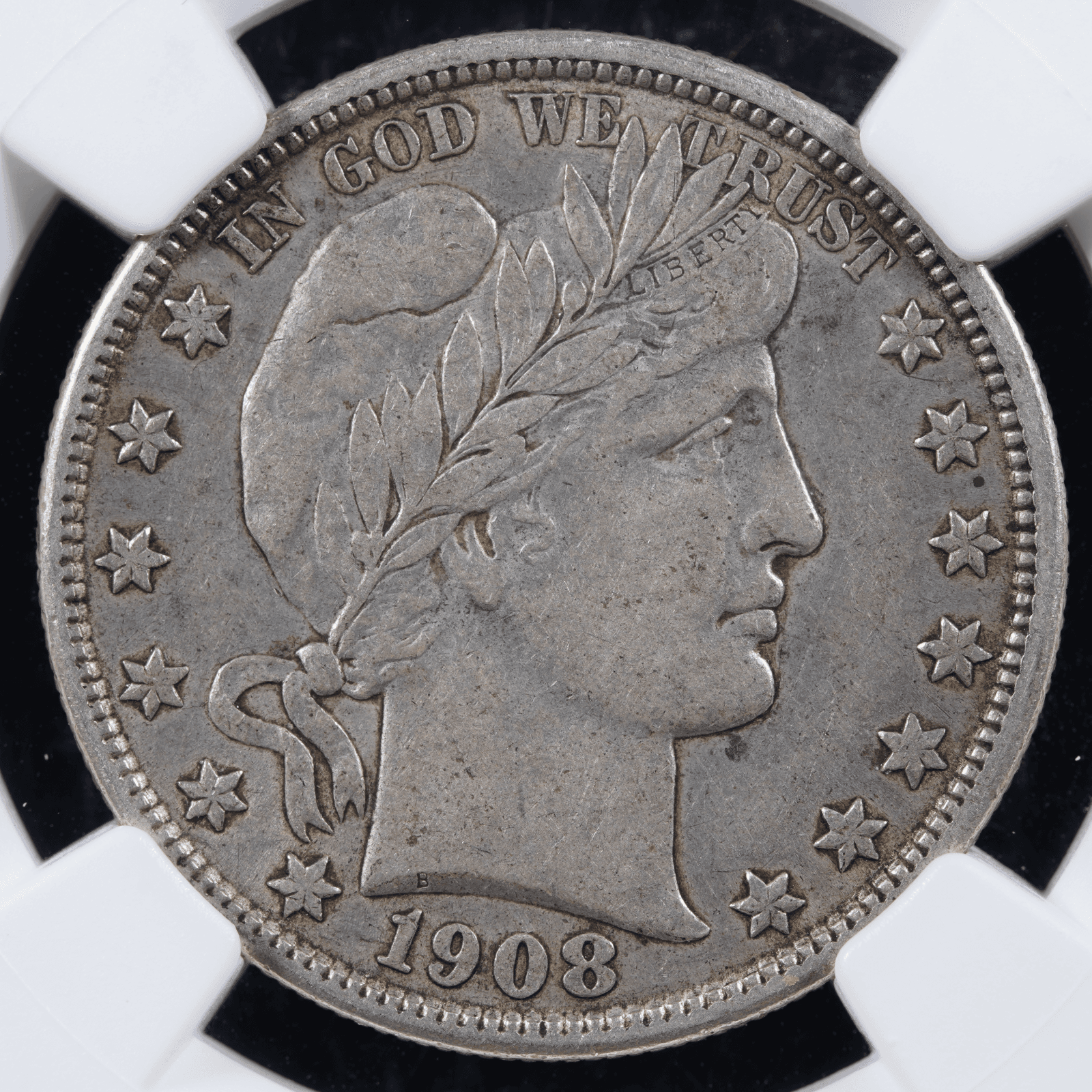 1908-D Barber Half Dollar