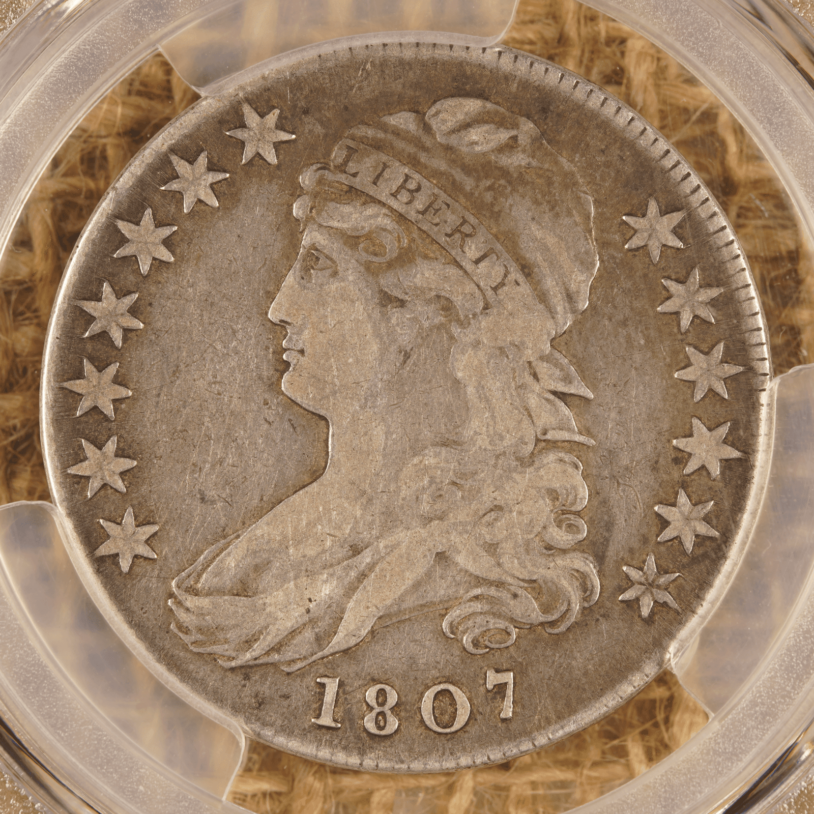 1807 Capped Bust Half Dollar O-112, Lg Stars, 50/20
