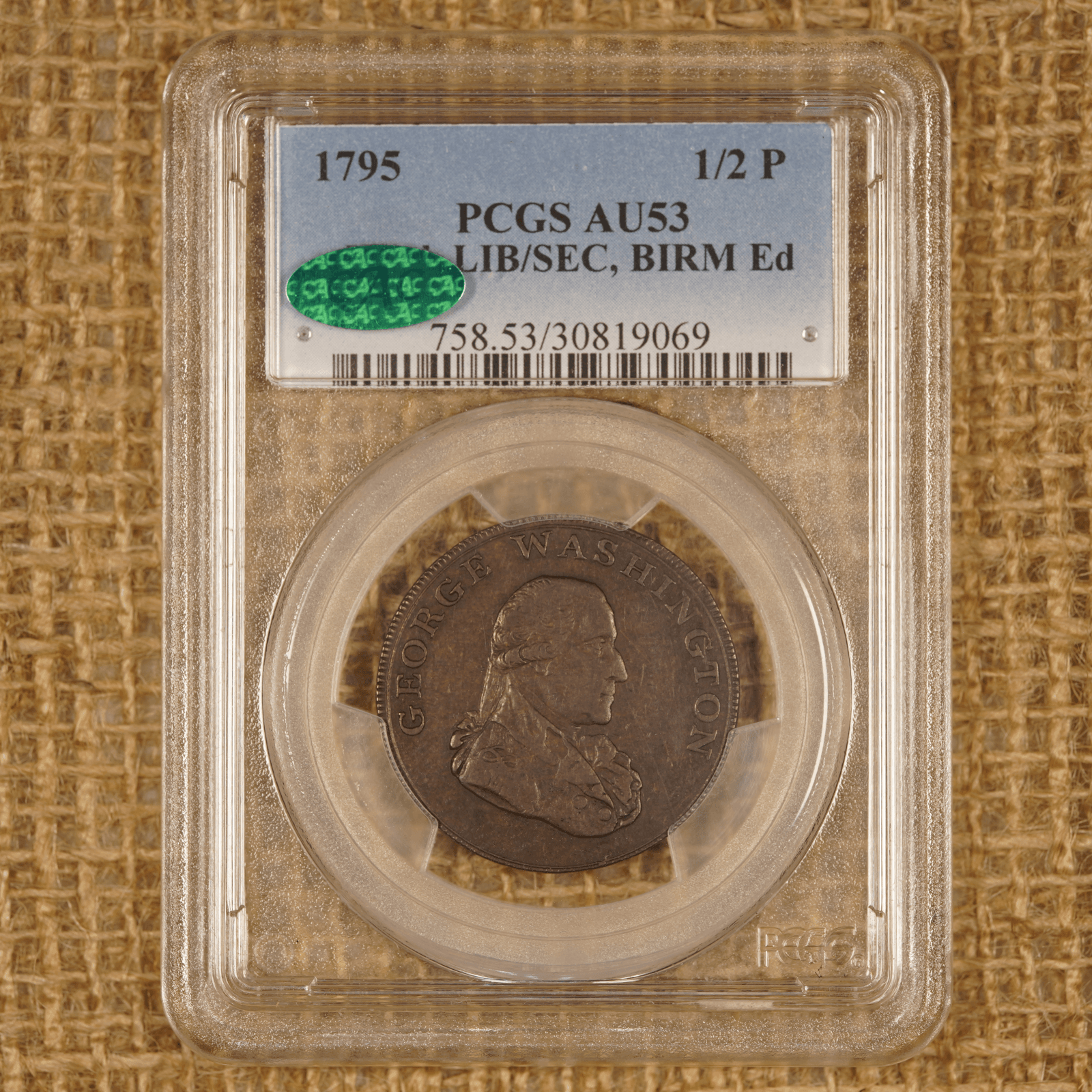 1795 Washington Liberty And Security Halfpenny