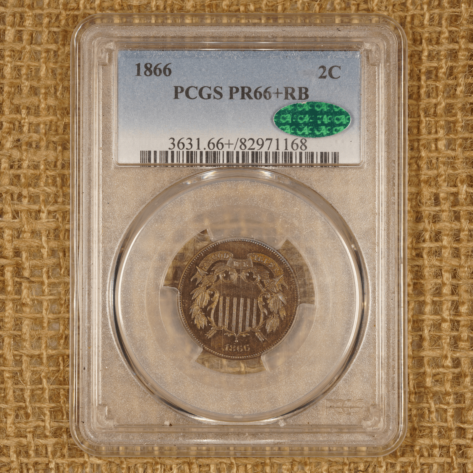 1866 Two Cent Piece