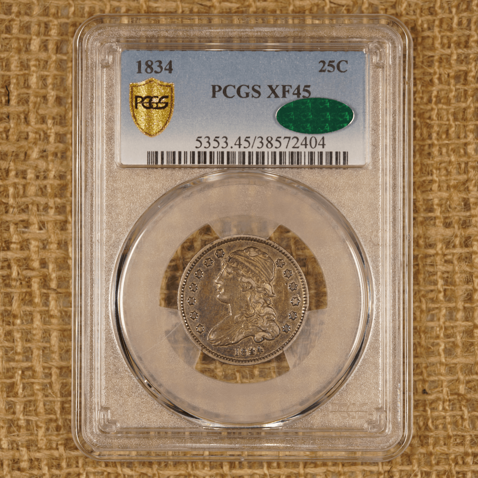 1834 Capped Bust Quarter