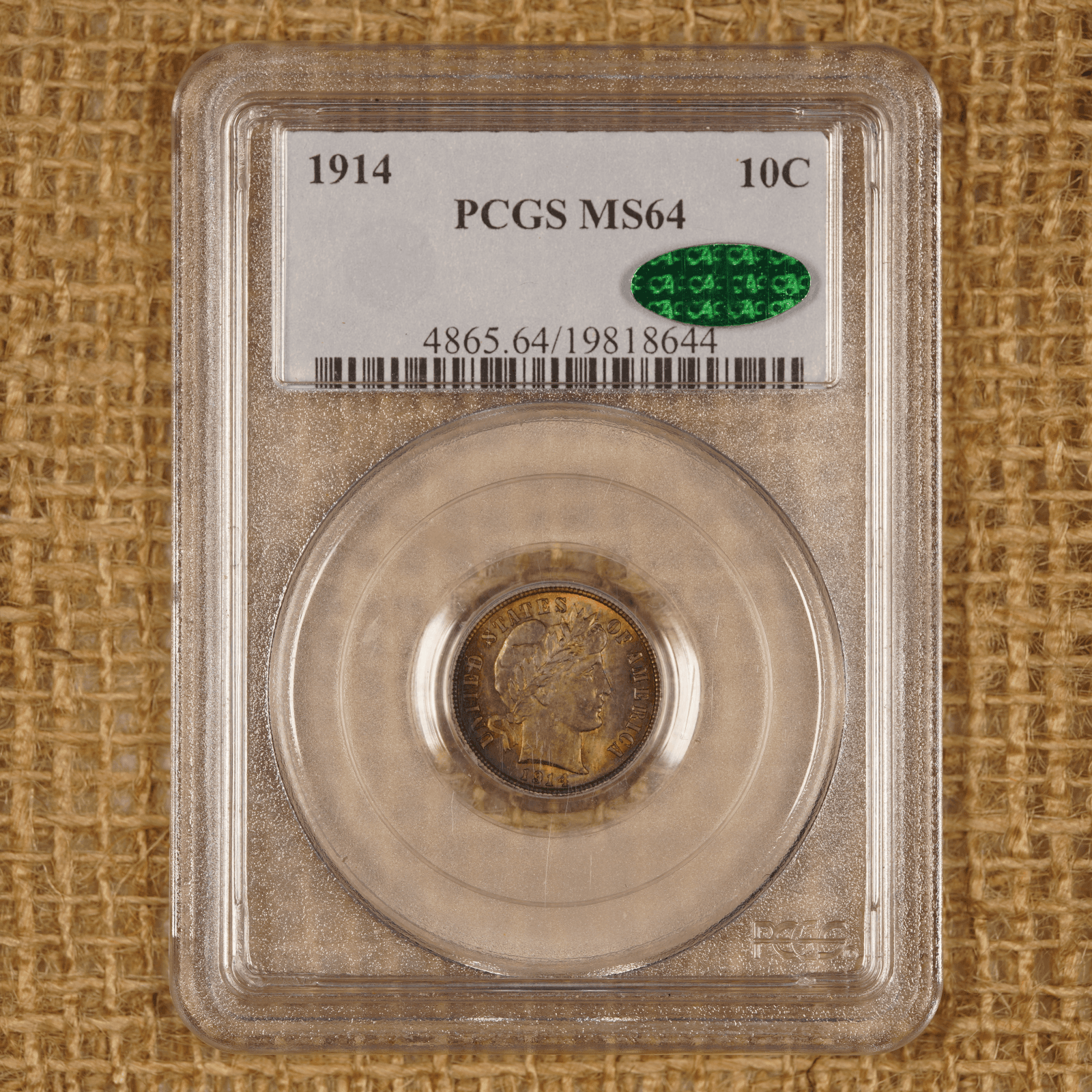 1914 Barber Dime